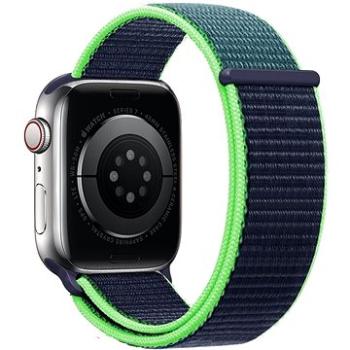 Eternico Airy pro Apple Watch 42mm / 44mm / 45mm / Ultra 49mm Night Blue and Green edge (AET-AWAY-NiBlG-42)