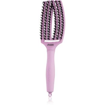 Olivia Garden Fingerbrush Boar & Nylon kartáč na vlasy s nylonovými a kančími štětinami Ethereal Lavender 1 ks