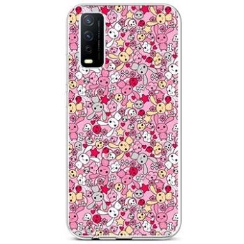 TopQ Vivo Y11s silikon Pink Bunnies 66570 (Sun-66570)