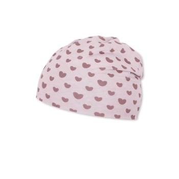 Sterntaler Čepice Slouch Beanie Hearts pink