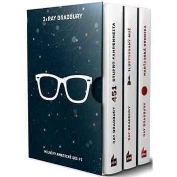 3x Ray Bradbury BOX: 451 stupňů Fahrenheita, Ilustrovaný muž, Marťanská kronika (978-80-259-1001-6)