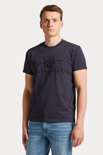 TRIČKO GANT REG TONAL SHIELD SS T-SHIRT EVENING BLUE