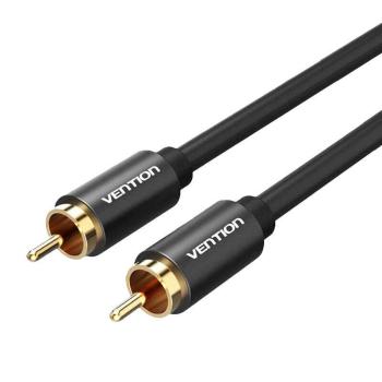 RCA audió kábel 1m Vention VAB-R09-B100 Fekete fém