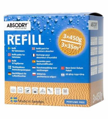 Rezerve pentru dezumidificator Everbrand Absodry Maxi, 3 x 450 g