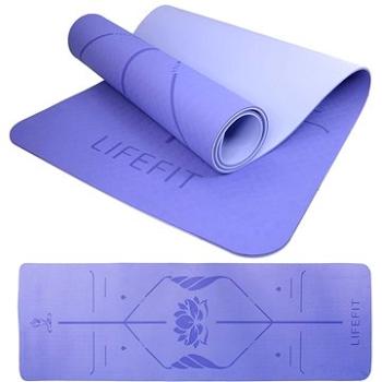 Lifefit YOGA MAT LOTOS DUO, 183x58x0,6cm, modrá (4891223132281)