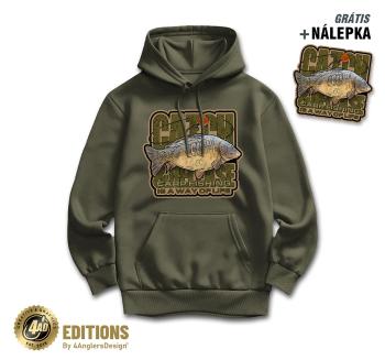 4anglersdesign mikina catch and release is a way of life - l