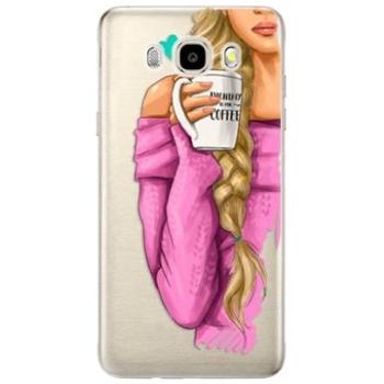 iSaprio My Coffe and Blond Girl pro Samsung Galaxy J5 (2016) (coffblon-TPU2_J5-2016)