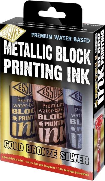 Essdee Block Printing Ink Barva na linoryt Metalický 3 x 300 ml