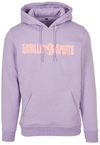 Gorilla Sports Mikina s kapucí, fialová/korálová 2XL