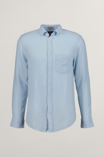 KOŠILE GANT REG COTTON LINEN TEXTURE SHIRT FRESH BLUE