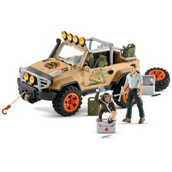 Schleich 4 x 4 terénní auto s navijákem 42410 (4059433572857)