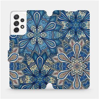 Flipové pouzdro na mobil Samsung Galaxy A72 - V108P Modré mandala květy (5903516638628)