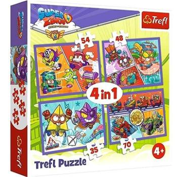 Puzzle Super Zings S5 4v1 (35,48,54,70 dílků) (5900511343472)