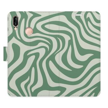 Flipové pouzdro iSaprio - Zebra Green 02 - Huawei P20 Lite