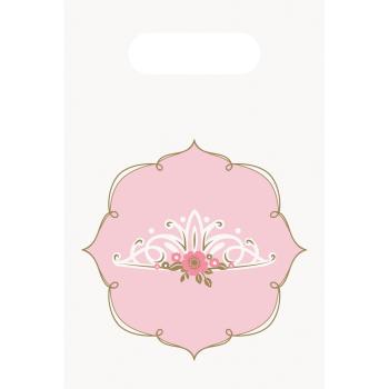 Ajándék táska  - Rózsaszín vár/hattyú 8 db