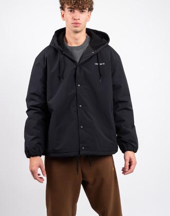 Carhartt WIP Hooded Coach Jacket Black/White XL