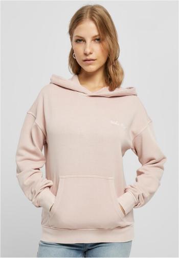 Urban Classics Ladies Small Embroidery Terry Hoody pink - XL