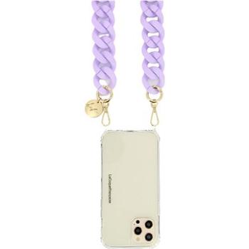 La Coque Francaise Alice phone chain mauve mat  (LE306072)