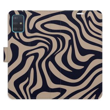 Flipové pouzdro iSaprio - Zebra Black 02 - Samsung Galaxy A51