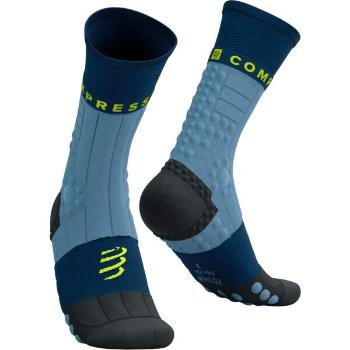 Compressport PRO RACING SOCKS WINTER TRAIL Zimní běžecké ponožky, světle modrá, velikost