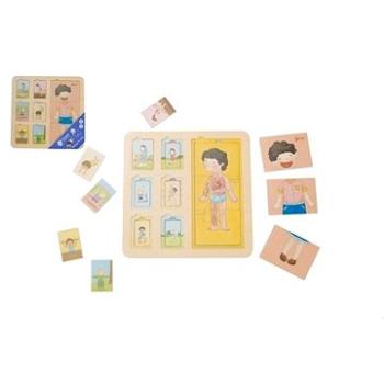 Teddies Puzzle deskové dřevěné lidské tělo/sport (6927049040313)