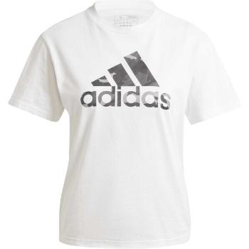 adidas CAMO GRAPHIC T-SHIRT Dámské triko, bílá, velikost