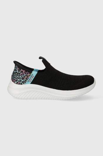 Detské tenisky Skechers ULTRA FLEX 3.0 COLORY WILD čierna farba