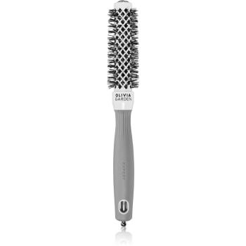 Olivia Garden Expert Shine Wavy Bristles White&Grey kartáč na vlasy průměr 20 mm 1 ks