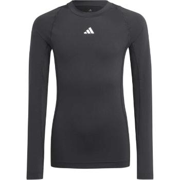 adidas TECHFIT LONG SLEEVE TEE Chlapecké tričko, černá, velikost