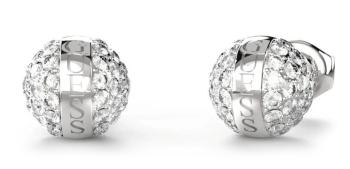 Guess Třpytivé ocelové náušnice se zirkony Calypso JUBE04459JWRHT/U