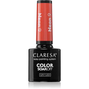 Claresa SoakOff UV/LED Color Neon gelový lak na nehty odstín 9 5 g