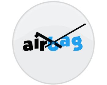 Hodiny skleněné Airbag