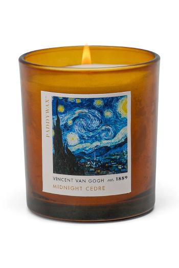 Vonná sójová sviečka Paddywax Impressionist, Van Gogh ' The Starry Night' 170 g hnedá farba