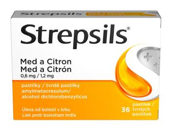 Strepsils Med a citron 36 pastilek