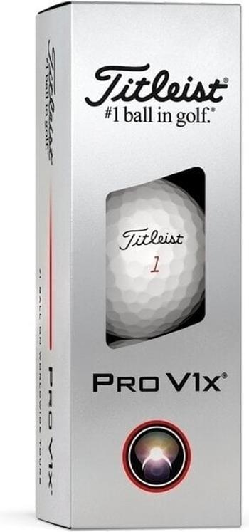 Titleist Pro V1x 2025 White Standard Golfové míčky