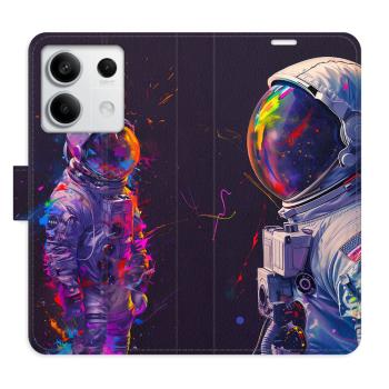 Flipové pouzdro iSaprio - Neon Astronaut 02 - Xiaomi Redmi Note 13 5G