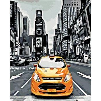 Žluté taxi v New Yorku, 80×100 cm, bez rámu a bez vypnutí plátna (6045632)