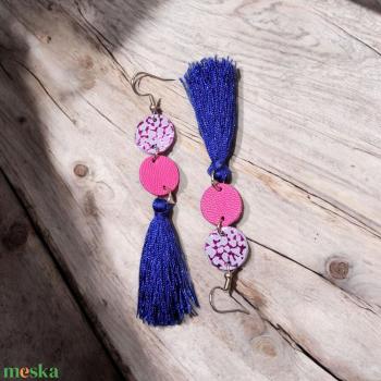 Darkblue - fülbevaló nemesacél szerelékkel