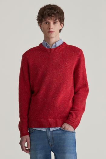 SVETR GANT NEPS WOOL C-NECK BRIGHT RED