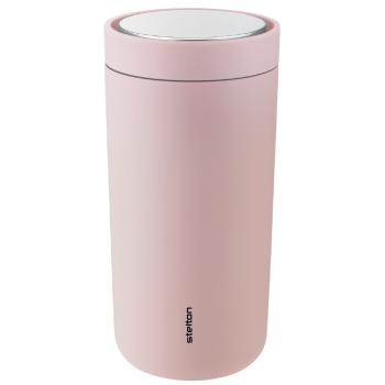 Termohrnek TO GO CLICK Stelton 0,4 l matný růžový