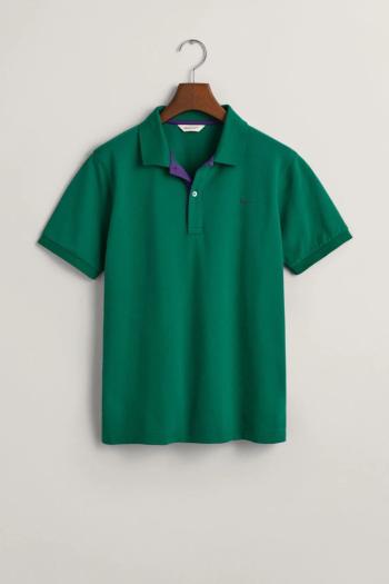 POLOKOŠILE GANT CONTRAST PIQUE RUGGER WILD GREEN