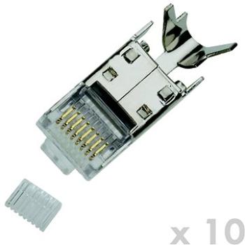 Datacom Plug STP CAT7(6A) 8p8c- RJ45 drôt (10 ks) (4146)