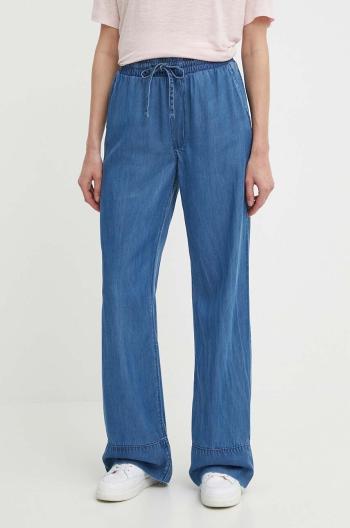 Kalhoty Pepe Jeans LOOSE ST PANTS UHW TENCEL dámské, široké, high waist, PL204685