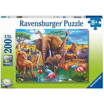 Ravensburger puzzle 132928 Zvířata u napajedla 200 dílků  (4005556132928)