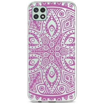 TopQ Samsung A22 5G silikon Violet Mandala 65140 (Sun-65140)