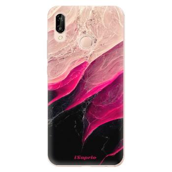 Odolné silikonové pouzdro iSaprio - Black and Pink - Huawei P20 Lite