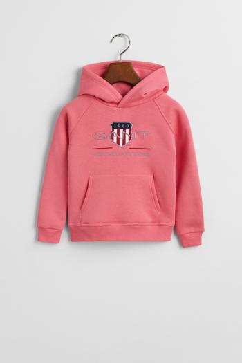 MIKINA GANT ARCHIVE SHIELD RAGLAN HOODIE BLUSH PINK