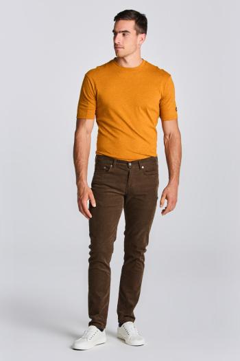 DŽÍNY GANT D1. HAYES CORD JEANS RICH BROWN