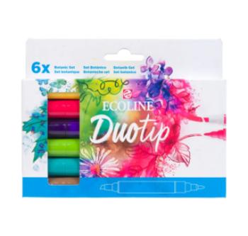 Ecoline Duo Tip sada 6ks Botanic