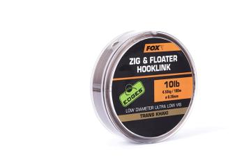 Fox Plovoucí vlasec Zig & Floater Hooklink Trans Khaki 100m - 15lb - 0.30mm